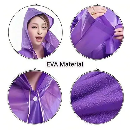 Ultra-Durable Reusable EVA Raincoat – 100% Waterproof & Tear-Resistant - Image 2