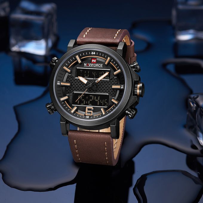 Naviforce Executive Men Watch - Brown - Image 3