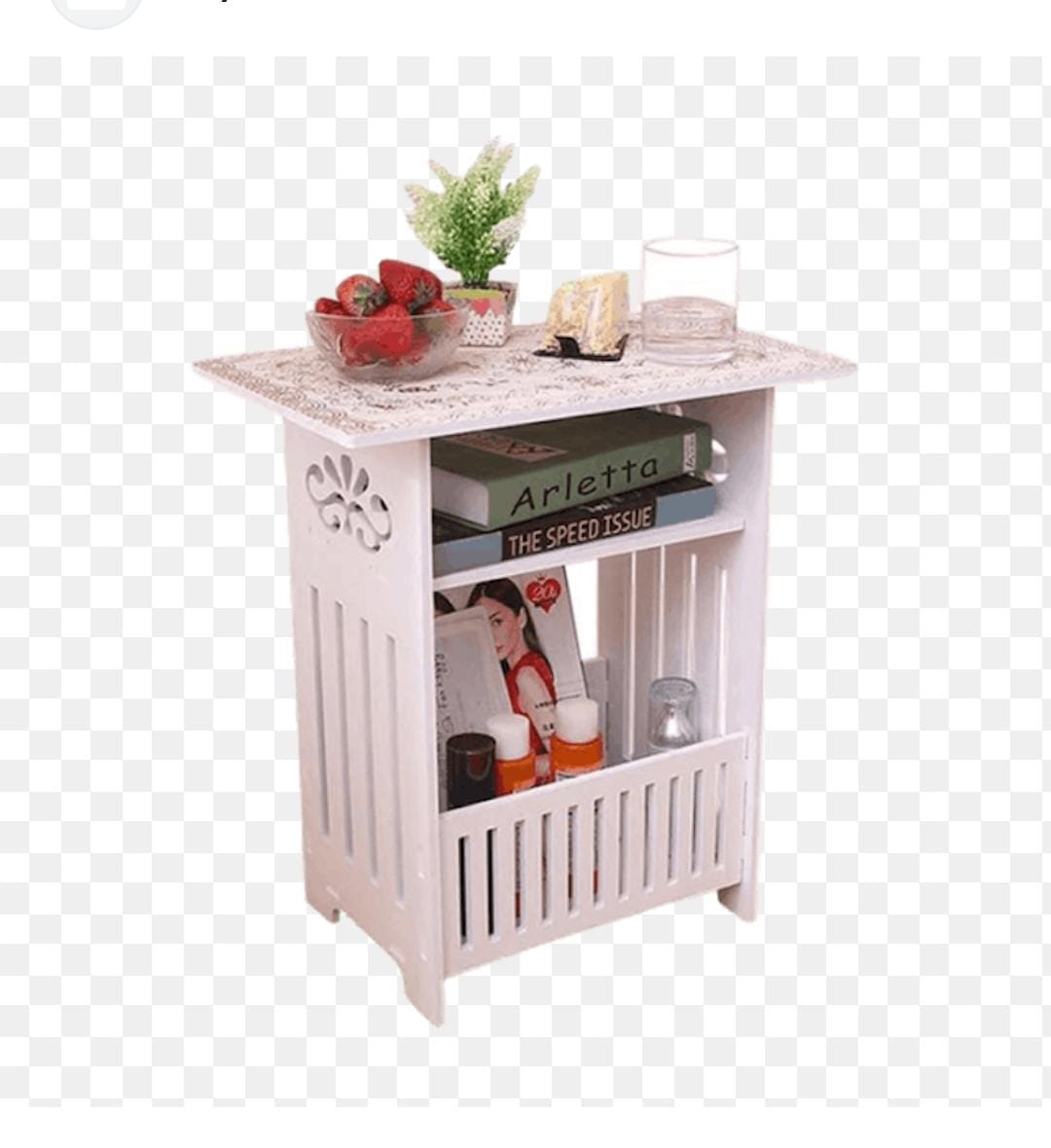 Rectangular magazine rack