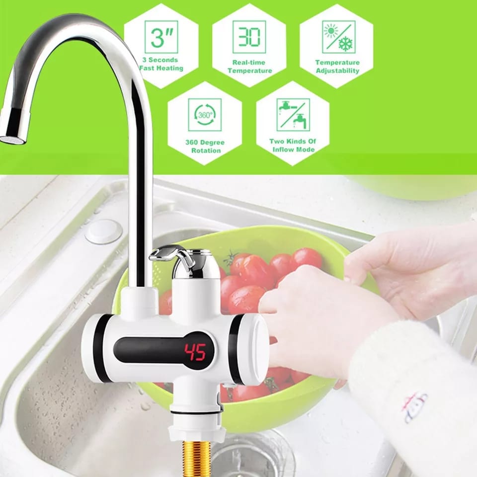 3000W Kitchen Digital Tankless Instant Heater - Image 3