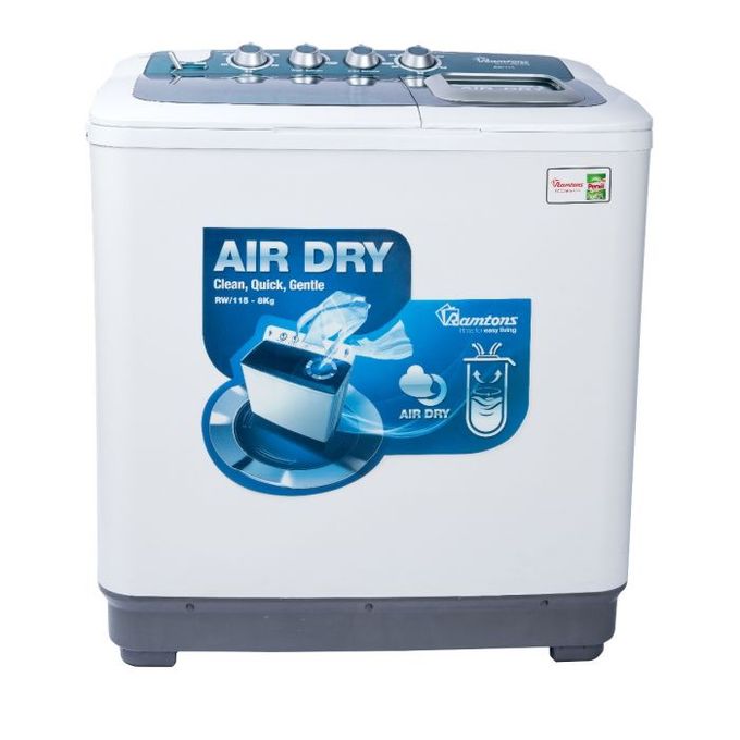 Ramtons RW|125 - Twin Tub Washer - Air Dry - 6Kg - White