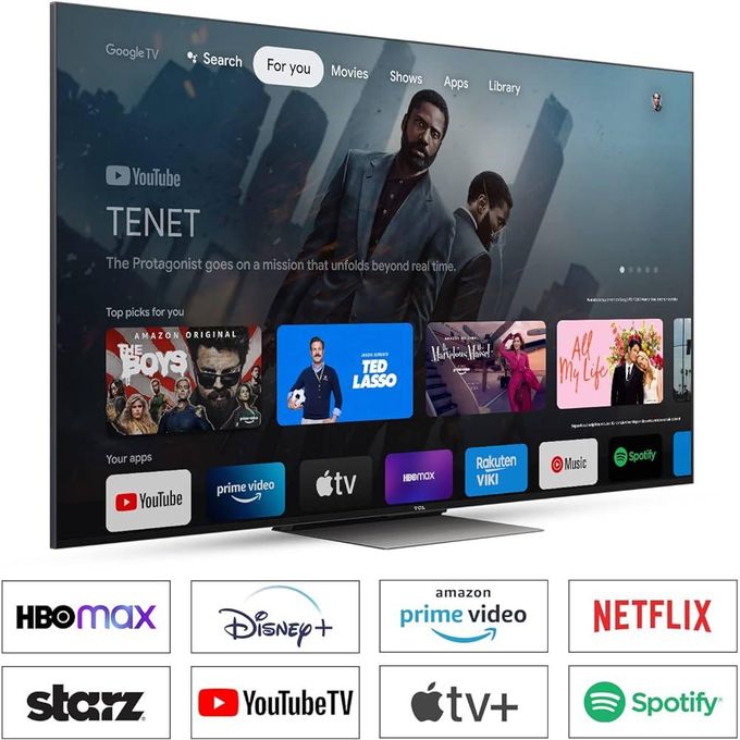 TCL 55 Inch QLED 4K Ultra HD (Google TV),BLUETOOTH-ENABLED,NETFLIX,YOUTUBE+2 YEARS WARRANTY - Image 4