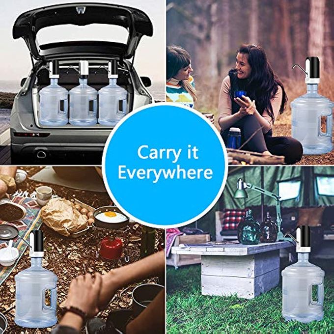 Electric Automatic Water Dispenser Pump Rechargeable White - Image 4