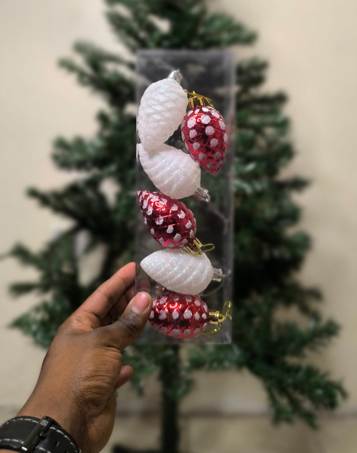 6pcs acorn fruit decor