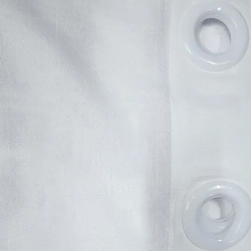 White Sheer Curtains for Living Room Bedroom - Faux Linen Look Voile Drapes Grommet Top Window Curtain Panel each 1.5 m. (3m wide) by 3m(length), Set of 2 Panels - Image 5