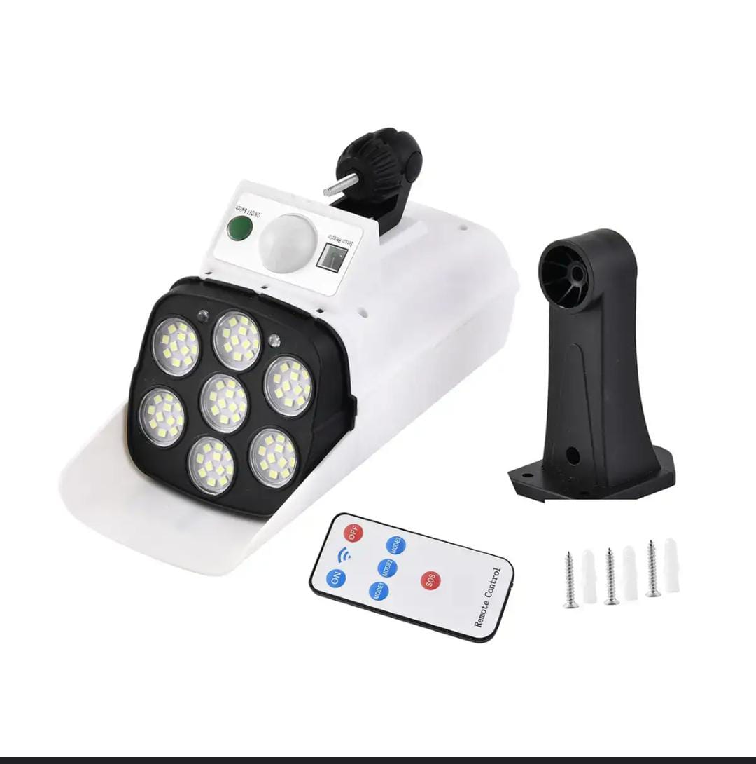 Solar Light High Simulation Camera Solar Flood Light With Motion Sensor And Remote Control