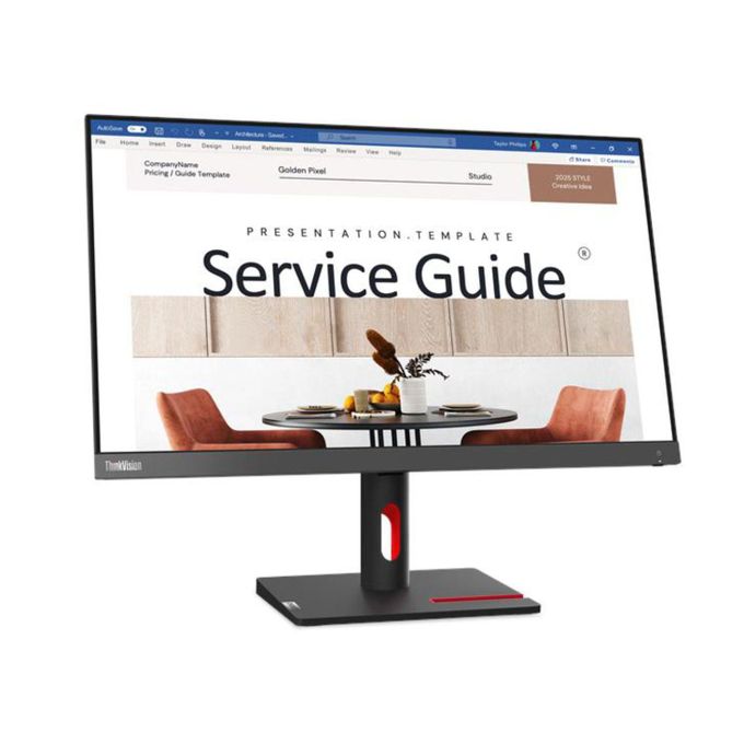 Lenovo ThinkVision S24i-30 23.8" FHD Monitor, Connectivity: 1 VGA, 1 HDMI 1.4, Raven Black - Image 3