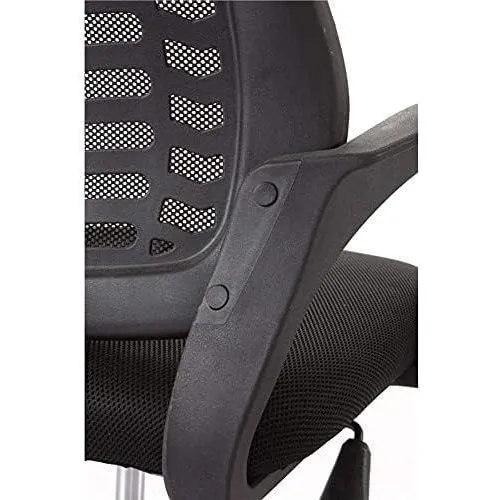 Secretarial Mesh Office Chair with Headrest - Image 5