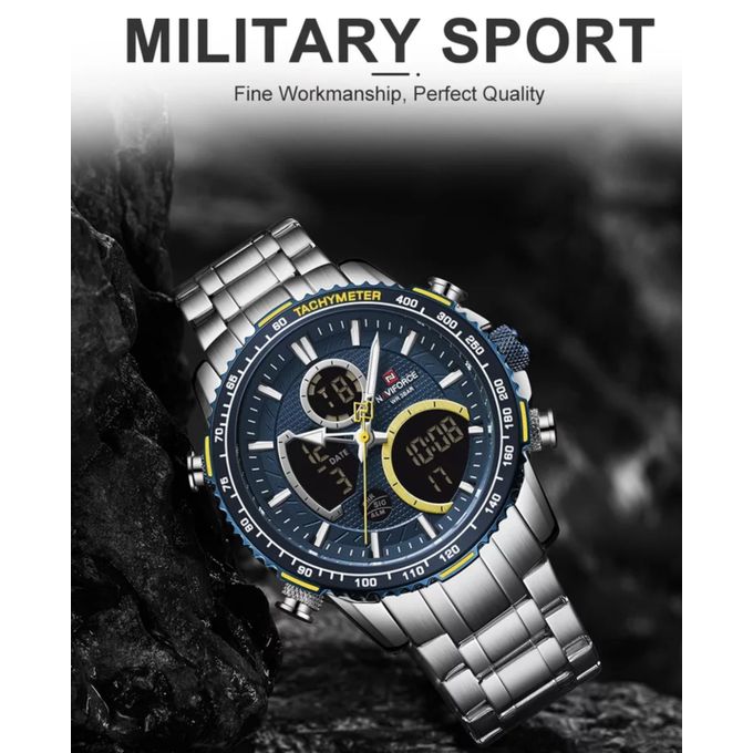Naviforce Men Digital Analogue 30M Water Resist Wrist Watch 8 - Image 2