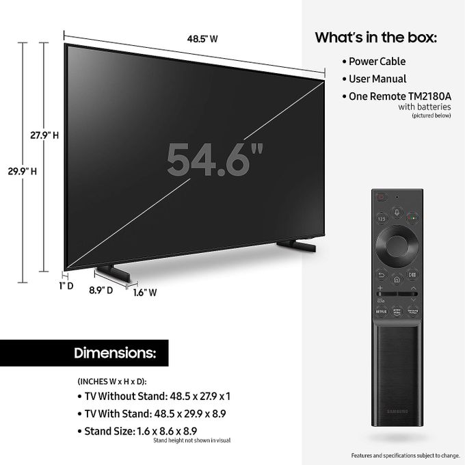 Samsung 55CU8000 AU8000 CRYSTAL UHD 4K SMART TV [ 2023 MODEL] - Image 4