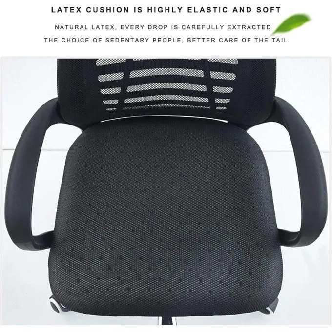 Secretarial Mesh Office Chair with Headrest - Image 5