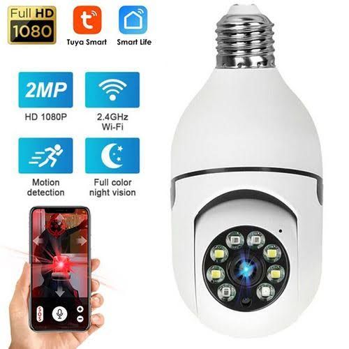 360° PANORAMIC PTZ BULB CCTV SECURITY WiFi IP CAMERA