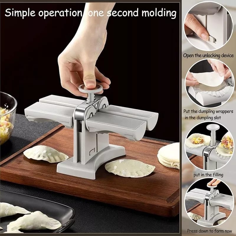 Fully Automatic Double Head Press Dumplings Machine - Image 4