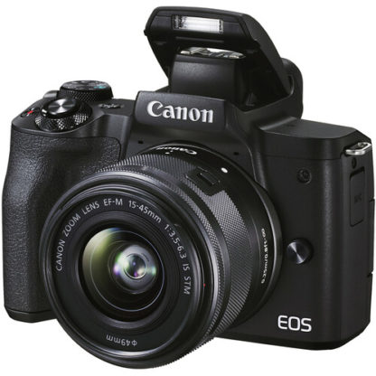 Canon EOS M50 Mark II Mirrorless Digital Camera with 15-45mm Lens (Black)