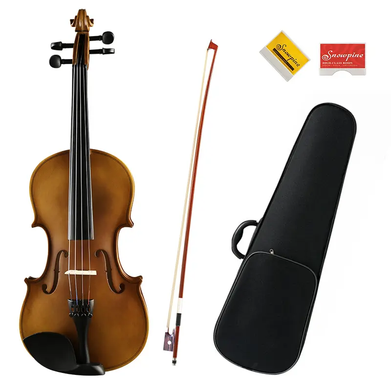plywood gloss color violon student violin 4/4 - Image 3