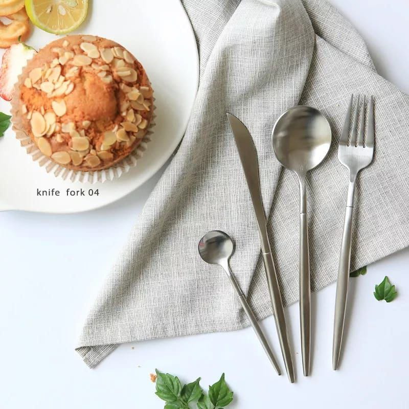 High quality Nordic spoon sets-silver - Image 2