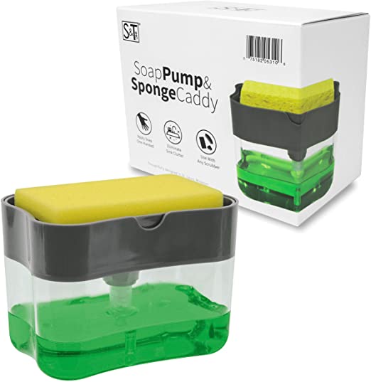 Soap Pump and sponge Cady