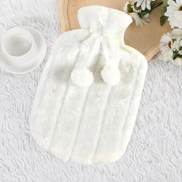 Hot water bottles with faux fleece cover - Image 3