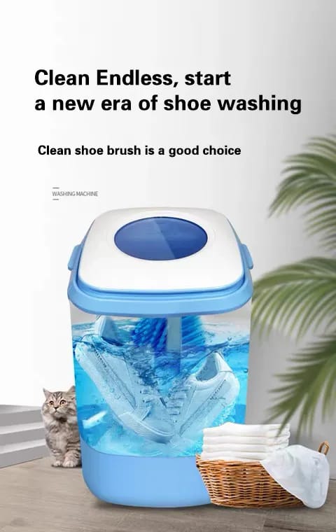 Mini washing machine with shoe brush - Image 2