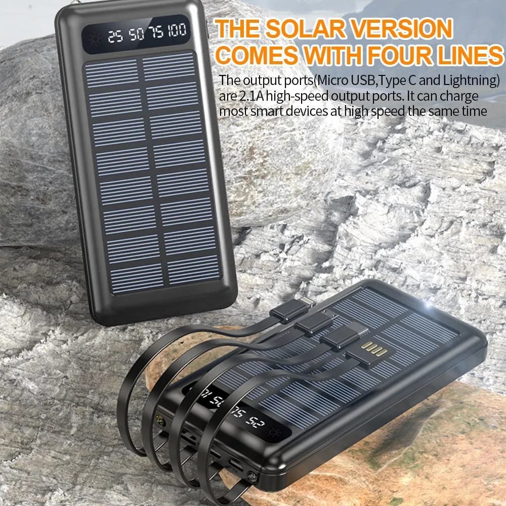 20,000mAh Solar Power Bank - Image 2
