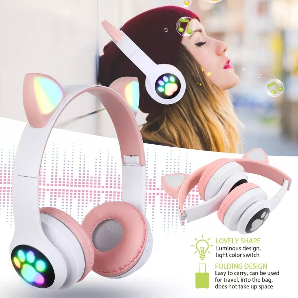 Cute Cat Ear Fashion LED headphones - Image 4