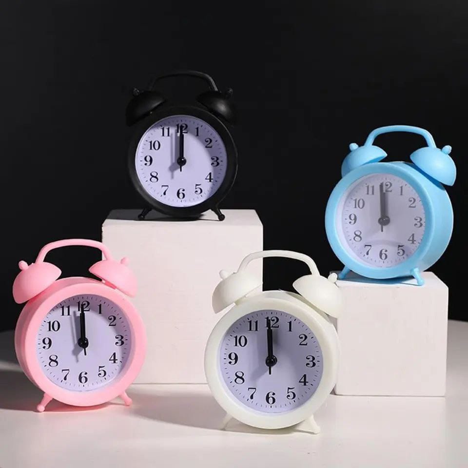 Cute  Alarm Clock with Large Analog Battery Operated Clock at Dawn