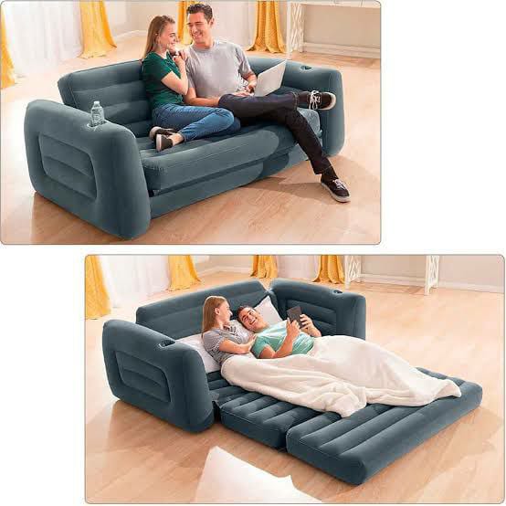 3 seater Intex Inflatable Pull-Out Sofa PLUS FREE Electric PUMP - Image 3