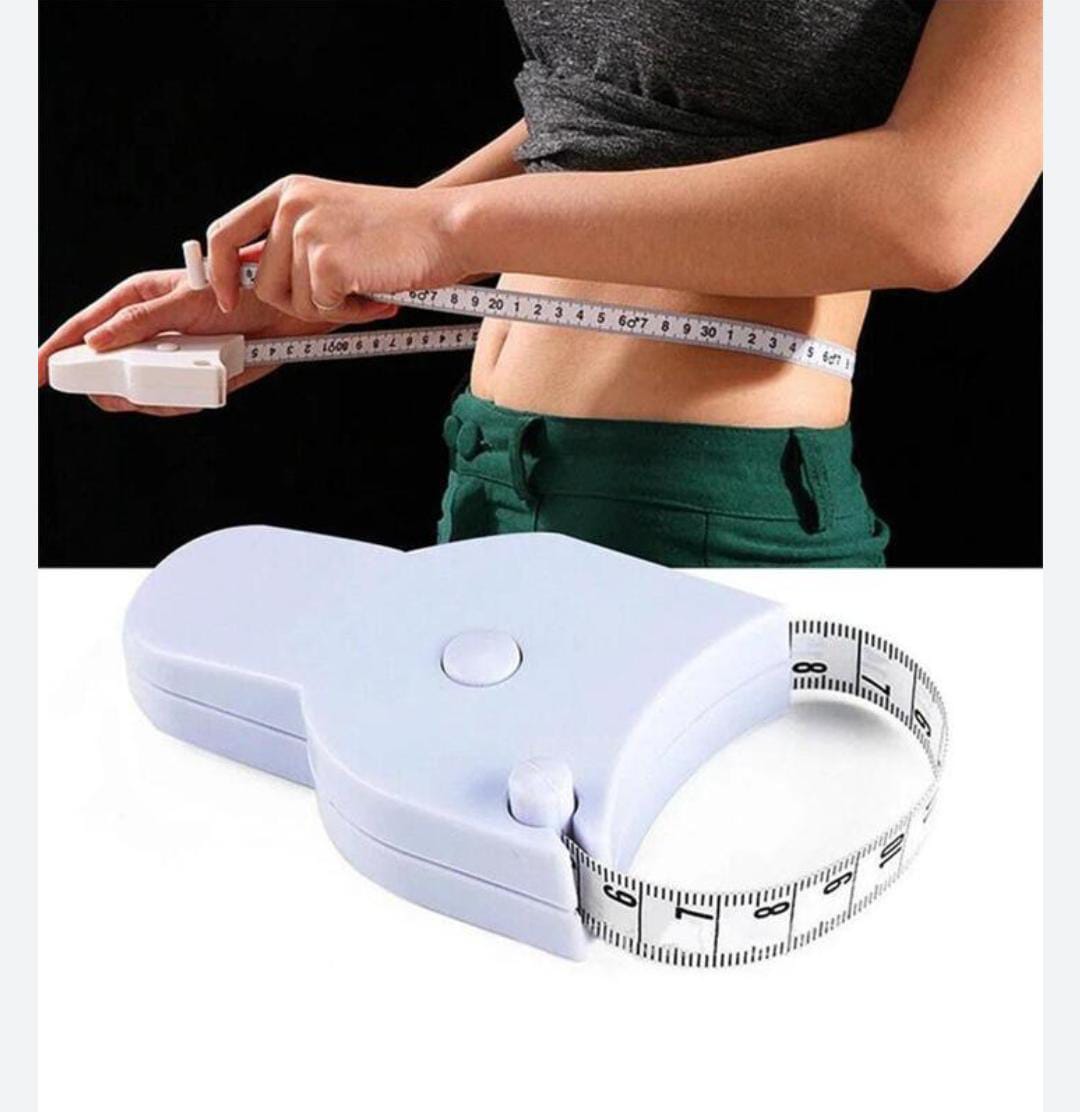 Waist tape retractable for measurements