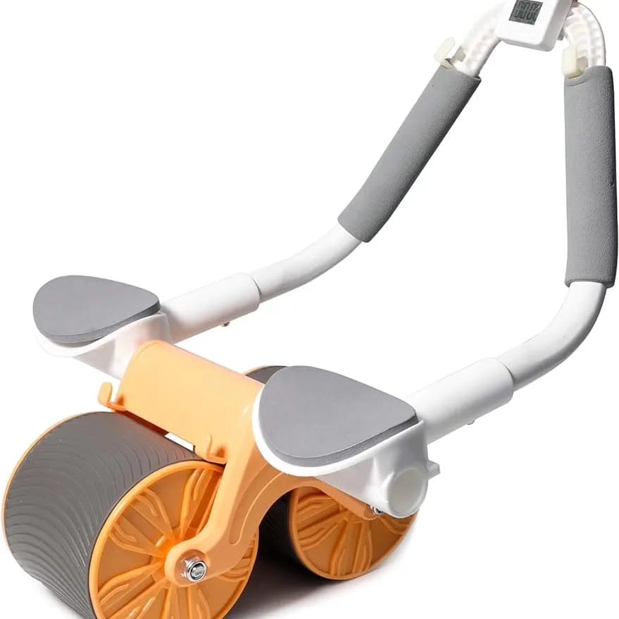 Ab Roller Wheel with Elbow Support, Automatic Rebound Abdominal Wheel