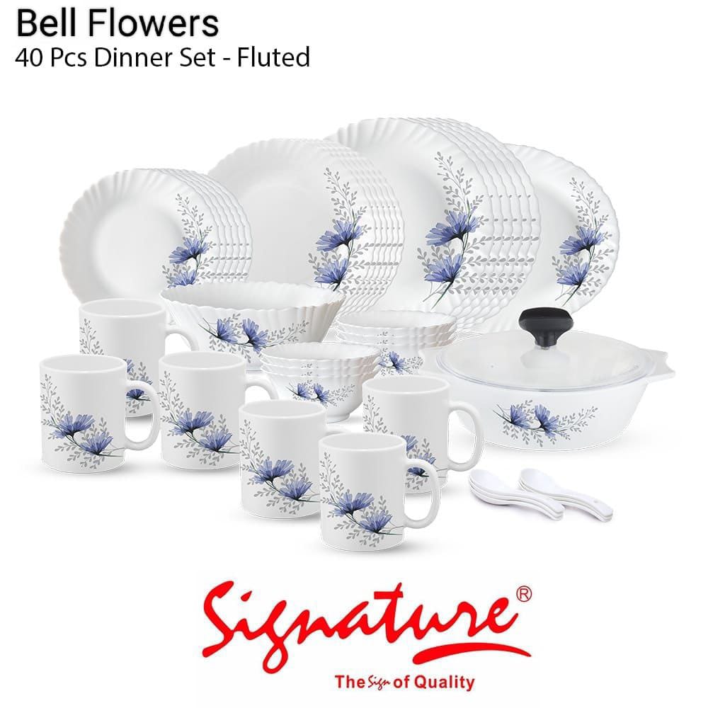 40 pcs Signature Dinner sets Blue red