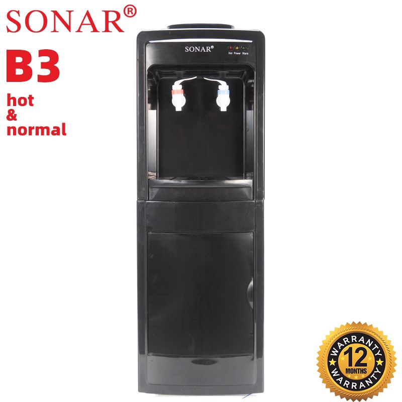 Black Sonar hot and normal free standing water dispenser