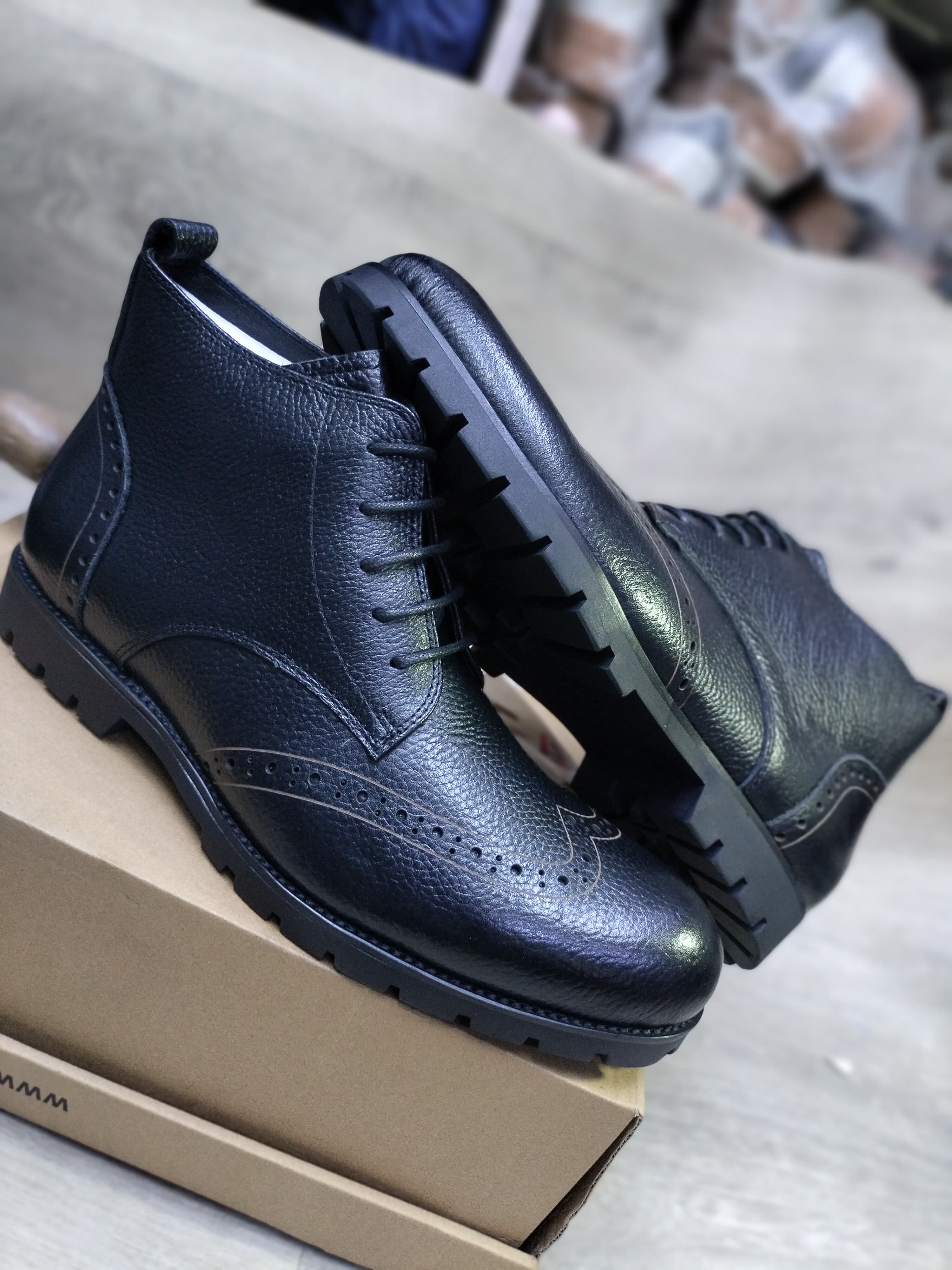 Men’s Timberland Leather Boots – Black