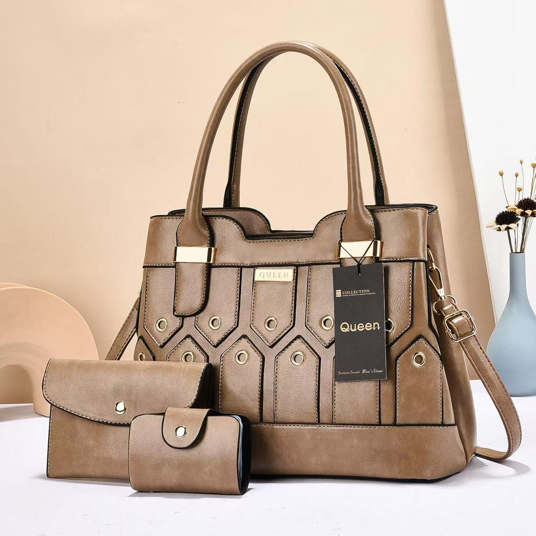 Queen 3-in-1 Elegant Ladies Handbag Set
