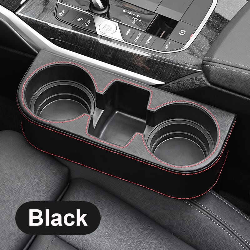 Car Cup Holder with Phone Holder & double Side Holders with high Quality Leather Cover - Image 2