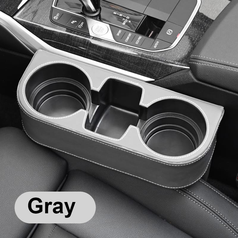 Car Cup Holder with Phone Holder & double Side Holders with high Quality Leather Cover - Image 5