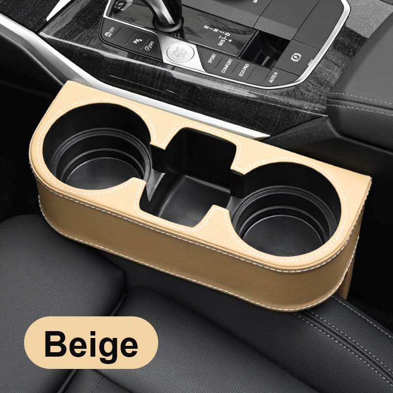 Car Cup Holder with Phone Holder & double Side Holders with high Quality Leather Cover - Image 4