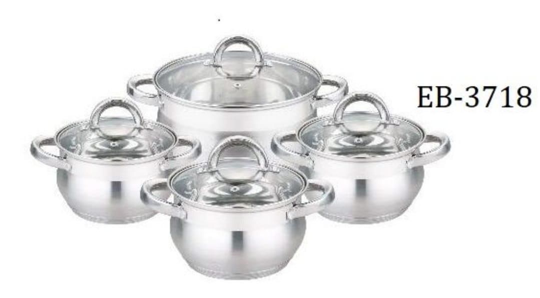8pc Edenburg Stainless Steel Cookware - Image 2