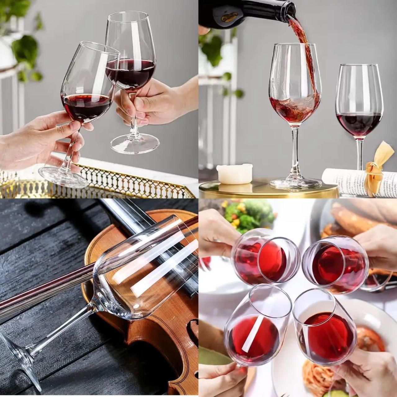 Set of 6 Wine Glasses(330ml) - Image 2