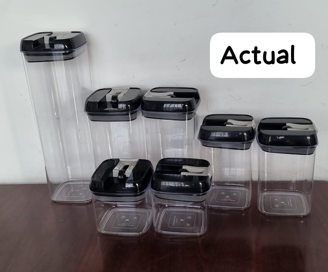 Acrylic 7pc food storage container set - Image 2