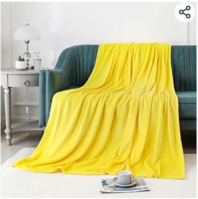 PLAIN CORAL FLEECE THROW BLANKET - Image 4