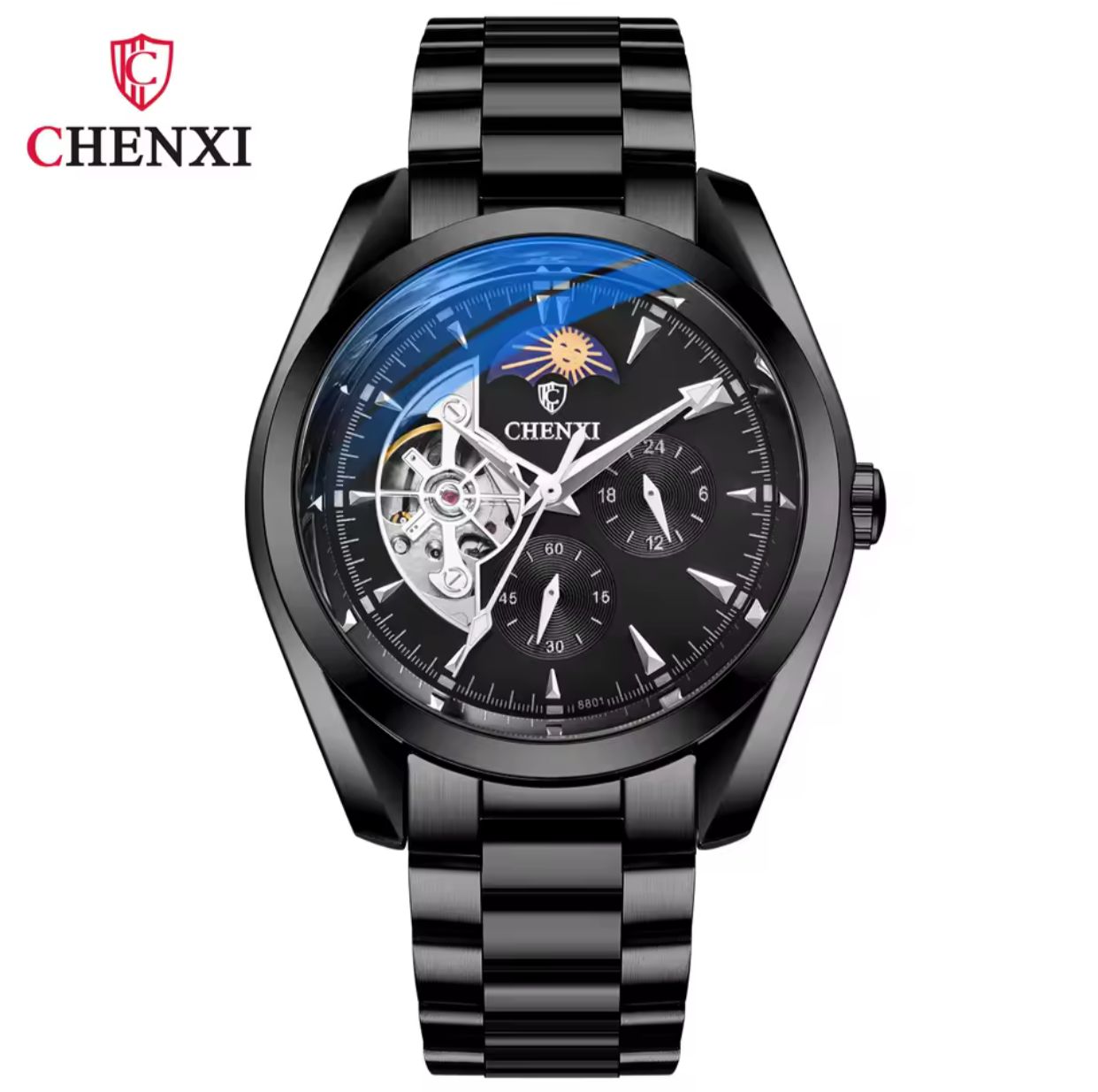 _*OLEVS CHRONOGRAPH GENTS #3673 KSH 3,500*_  ✳️Chronograph Movement ✳️Battery powered  ✳️Luminous  ✳️Moon Phase function  ✳️Date display  ✍️✍️Engraving services available ✍️✍️ - Image 4