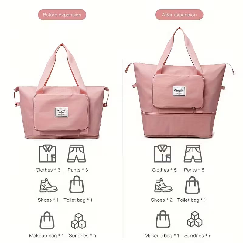 Waterproof Foldable Expandable Bag / Fitness and Travel Bag - Image 4