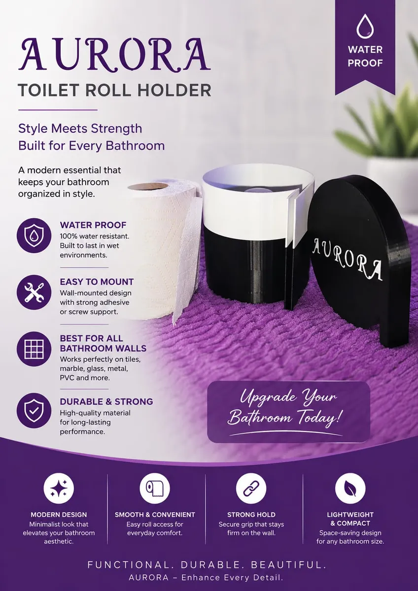 AURORA ROLL TISSUE HOLDER - Image 3