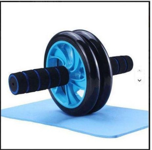 Ab Wheel ABS Roller Doubled wheeled, Available in Red and Blue - Image 3