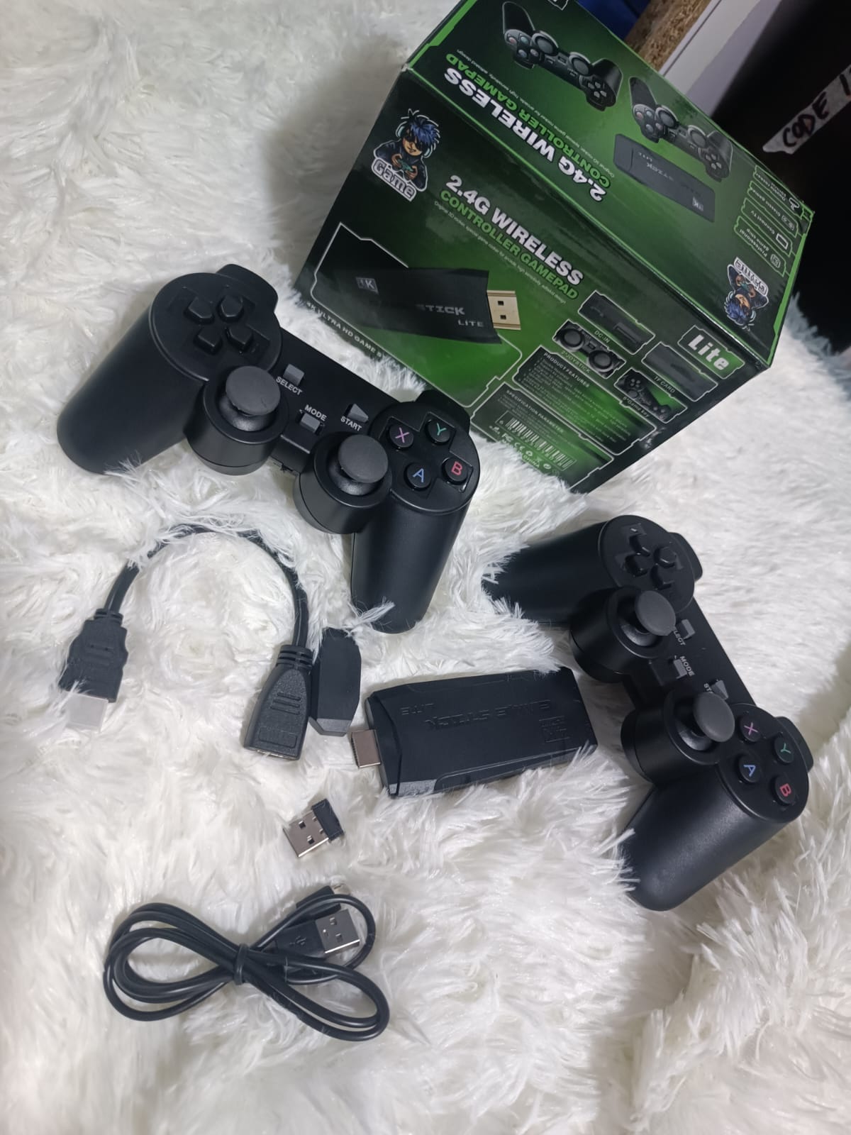 HDMI GAME STICK LITE CONSOLE 2.4G WIRELESS CONTROLLERS VIDEO GAME RETRO BOX - Image 4