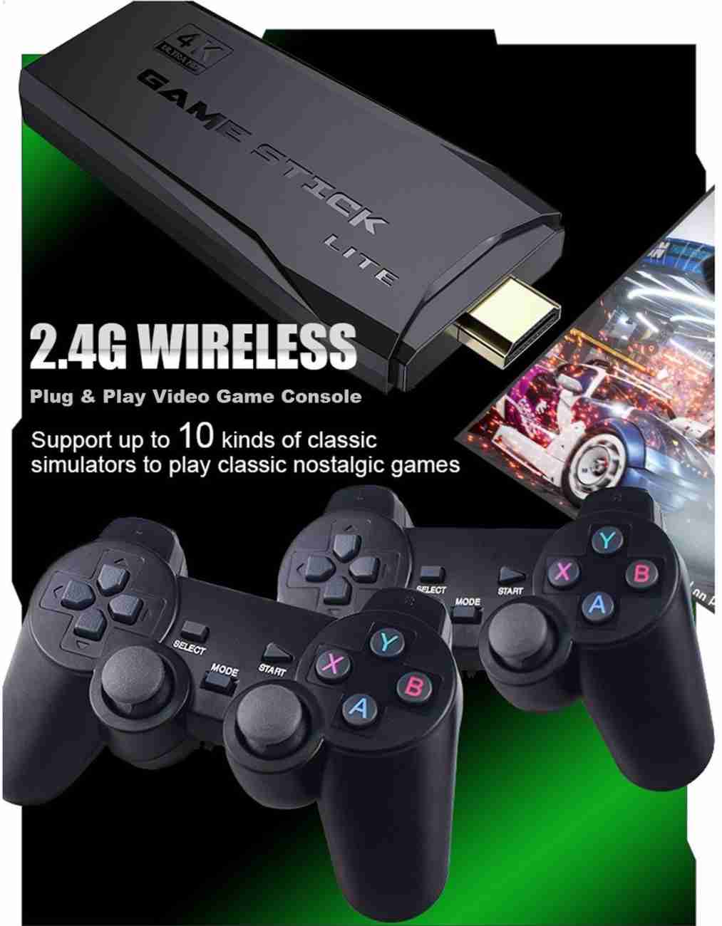 HDMI GAME STICK LITE CONSOLE 2.4G WIRELESS CONTROLLERS VIDEO GAME RETRO BOX - Image 3