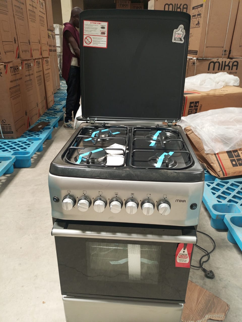 🔥50*55 Mika full gas standing cooker