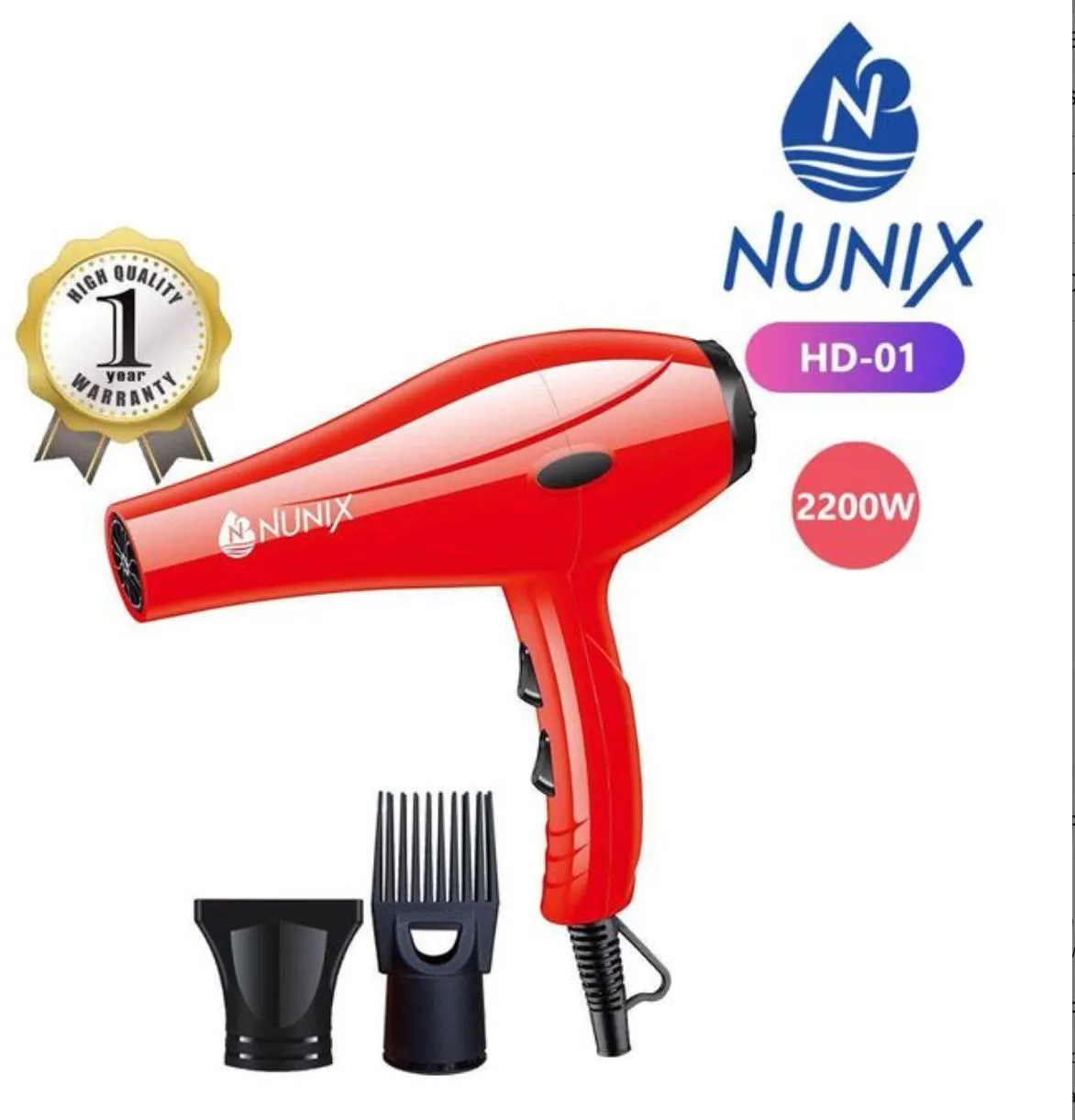 Nunix hd 01 2200W Blow Dry Hair Dryer