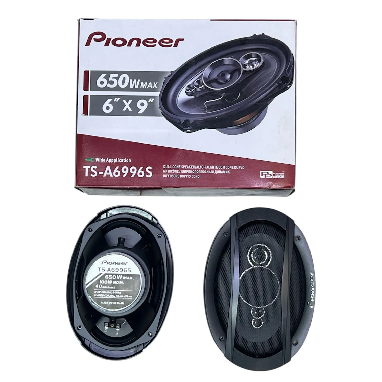 Pioneer TS-A6996S/R 6″x9″ 5-Way Coaxial Speakers | High-Performance Car Audio System