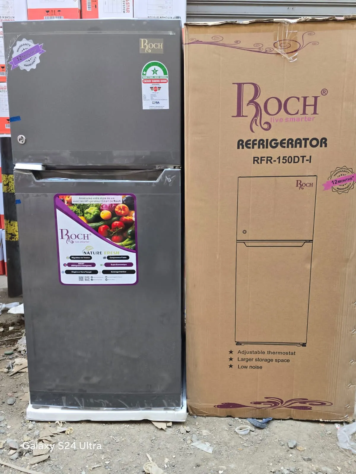 Roch 118litres 150dt double door refrigerator